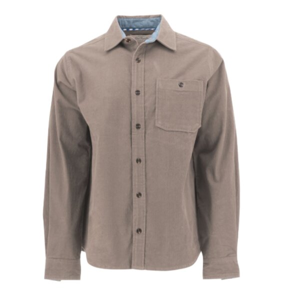 Old Ranch Mens Corduroy Longsleeve Button Up Medium Brown - Picture 1 of 5